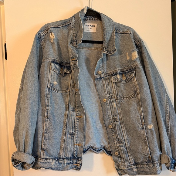 Old Navy Jackets & Blazers - Distressed denim jacket